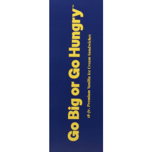 FatBoy Ice Cream Sandwiches, Jr. Premium Vanilla, Juniors