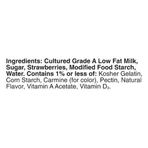 Yoplait Low Fat Strawberry Yogurt