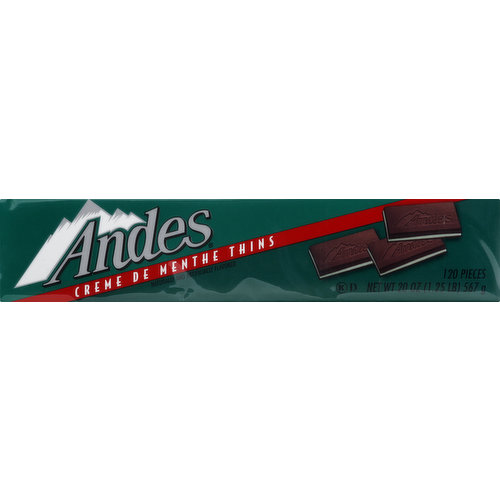 Andes Chocolate, Creme De Menthe, Thins