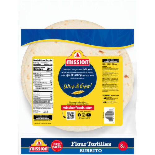 Mission Burrito Super Soft Flour Tortillas