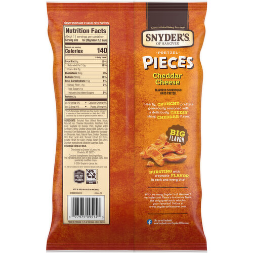 Snyder's of Hanover Pieces Cheddar Cheese Pretzel
