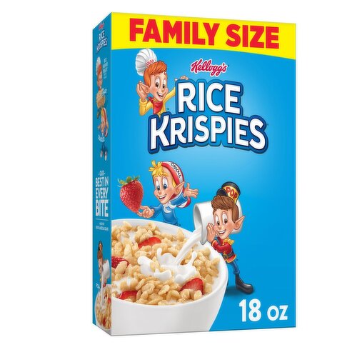 Rice Krispies Breakfast Cereal, Original, Family Size