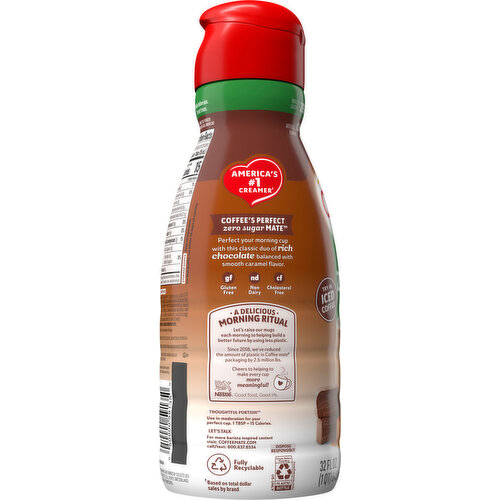 Coffee-Mate Creamer, Non-Dairy, Zero Sugar, Chocolate Caramel