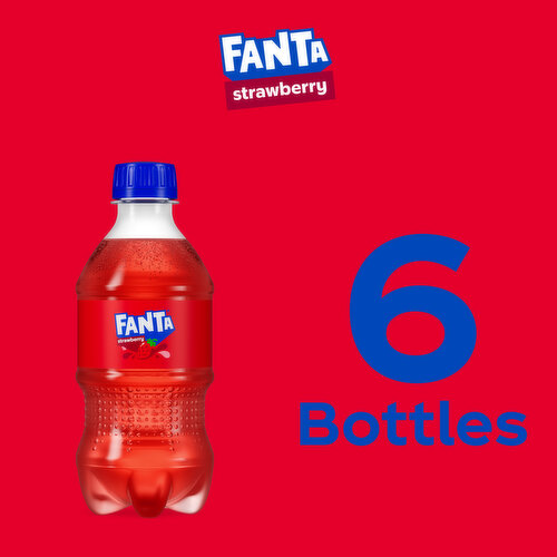 Fanta  Strawberry Soda Soft Drink Bottles