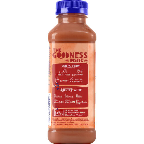 Naked Boosted Strawberry Banana Machine Smoothie