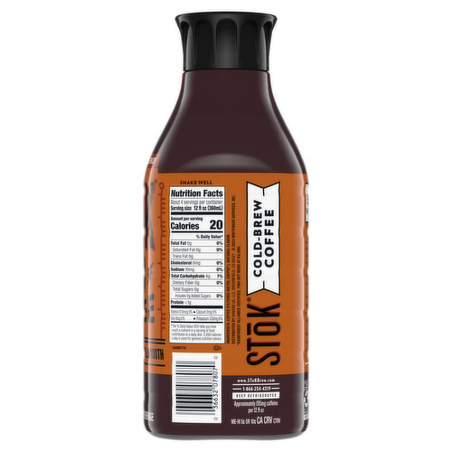 SToK Espresso Blend Black Unsweetened Cold Brew Coffee Bottle