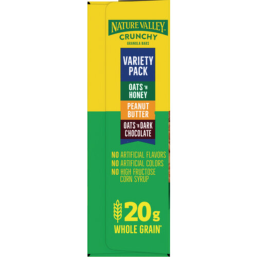 Nature Valley Crunchy Oats 'N Honey/Peanut Butter/Oat 'N Dark Chocolate Granola Bars Variety Pack