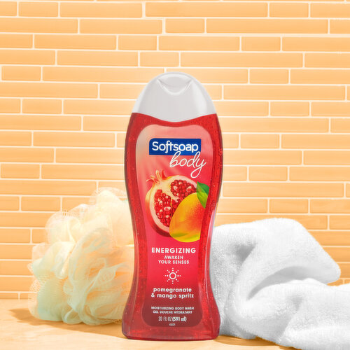 Softsoap Moisturizing Body Wash, Juicy Pomegranate and Mango