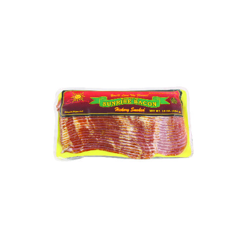 Hickory Smoked Sliced Sunrise Bacon 16 oz