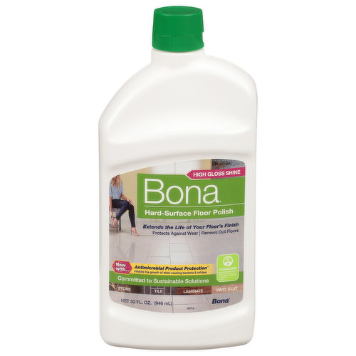 Bona Hard Surface Floor Polish, High Gloss Shine