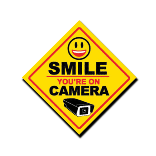 Smile You're On Camera Decals 3 ct