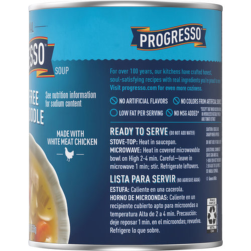 Progresso Soup, 99% Fat Free, Chicken Noodle, Traditional