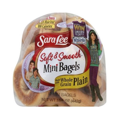 Sara Lee Plain Jr Bagels 12 ct