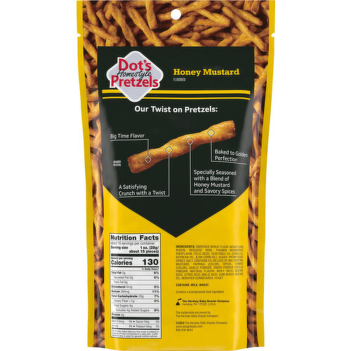 Dot's Homestyle Pretzels Pretzel Twists, Honey Mustard, Seasoned