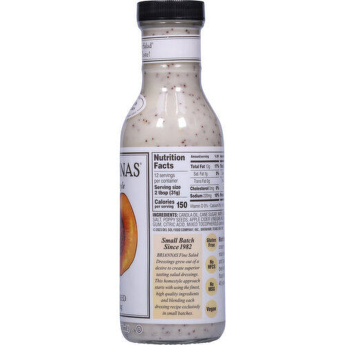 Briannas Home Style Rich Poppy Seed Dressing