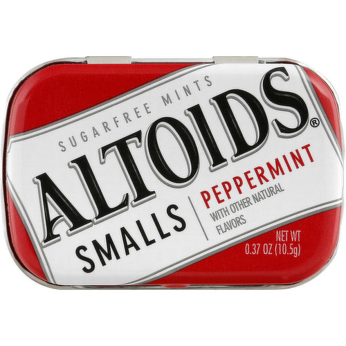 Altoids Mints, Sugarfree, Peppermint, Smalls