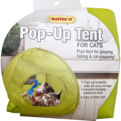 Ruffin' It Pop-Up Tent, for Cats