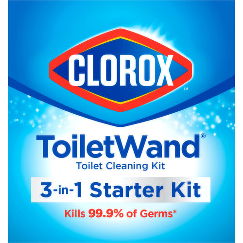 Clorox Toilet Cleaning Kit, 3-in-1 Starter Kit