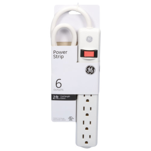 GE Power Strip, 6 Outlets