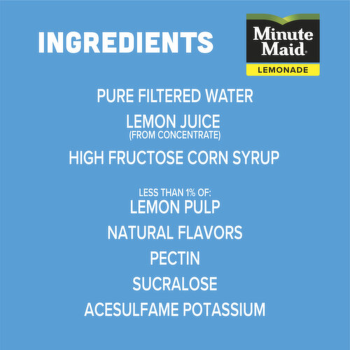 Minute Maid  Premium Lemonade 100% Natural Flavors