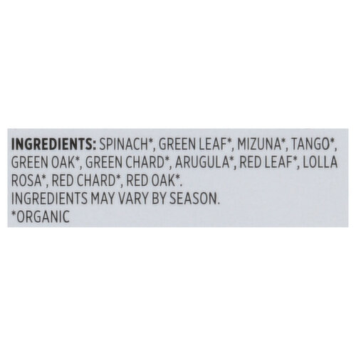 Sun Harvest Half & Half, Organic, Baby Spinach & Spring Mix