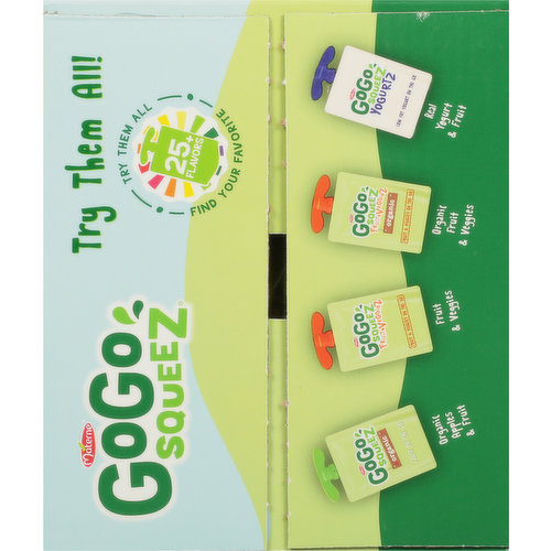 GoGo Squeez Applesauce, Fruit on the Go, Variety Pack, Family Size