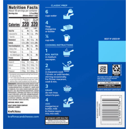 Kraft Original Flavor Mac & Cheese