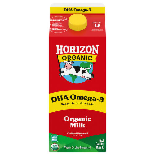 Horizon Organic Milk, DHA Omega-3, Organic