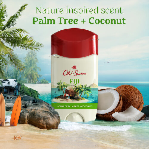Old Spice Men's Antiperspirant and Deodorant, Fiji with Palm Tree, 24/7 Sweat Protection, Twin Pack