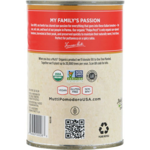 Mutti Tomatoes, Organic, Diced