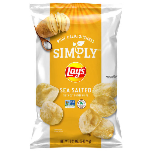 Lay's Potato Chips, Sea Salted, Thick Cut