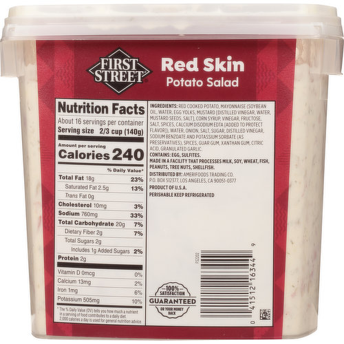First Street Potato Salad, Red Skin