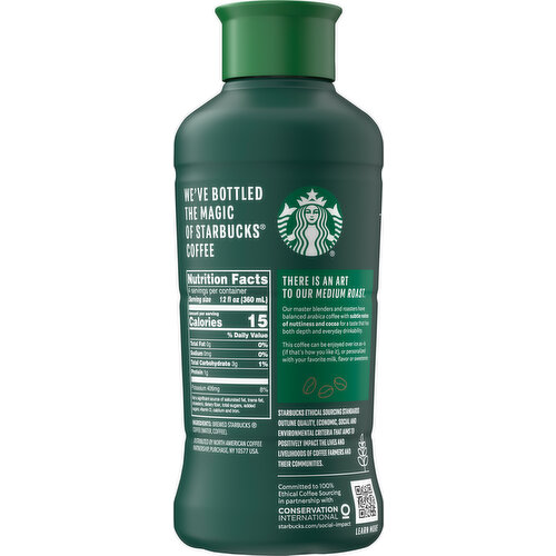 Starbucks Unsweetened Medium Roast Black Iced Coffee
