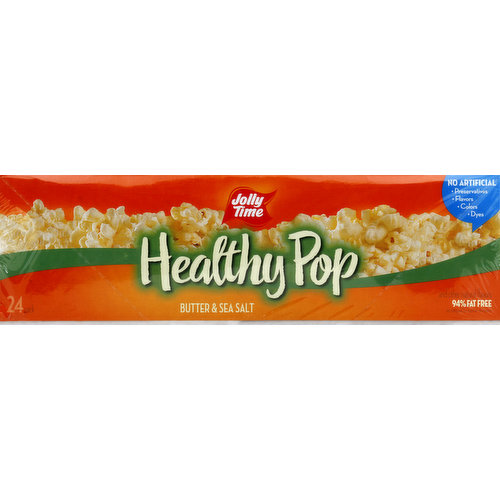 Jolly Time Healthy Pop, Butter & Sea Salt, 24 Pack