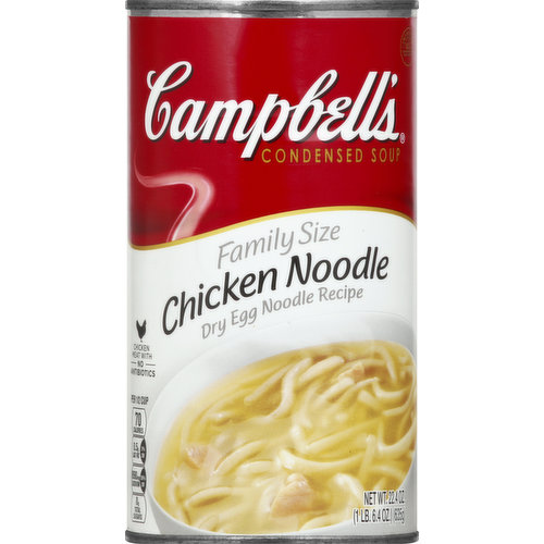 Campbell's Condensed Soup, Chicken Noodle, Family Size