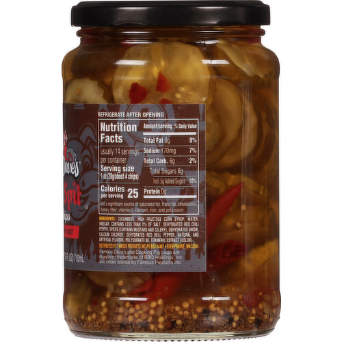 Famous Dave's Pickle Chips, Devil's Spit, Extra Hot