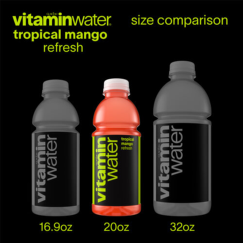 vitaminwater Refresh Tropical Mango Nutrient Enhanced Flavored Water Beverage Bottle