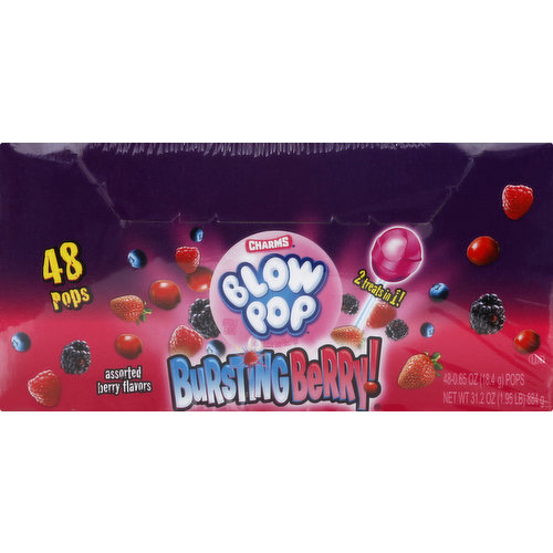 Charms Pops, Assorted Berry Flavors