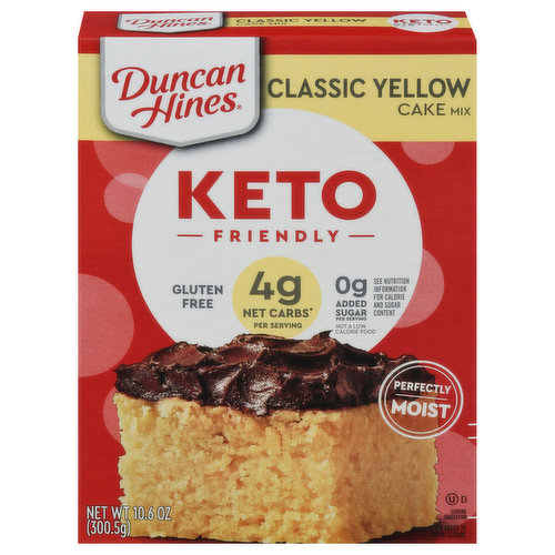Ducan Hines Cake Mix, Keto Friendly, Classic Yellow