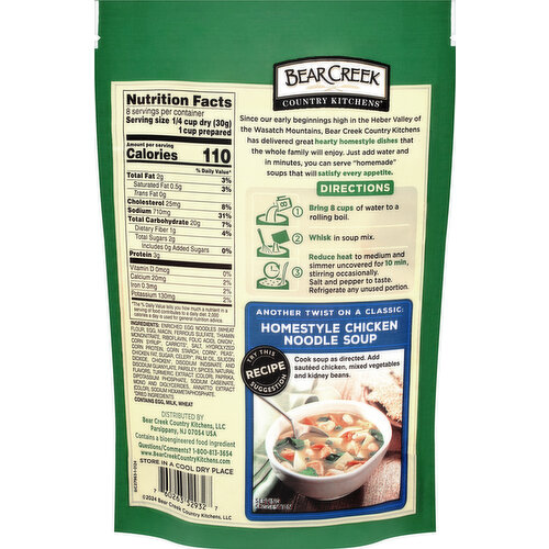 Bear Creek Country Kitchens Chicken Noodle Soup Mix, Family Size