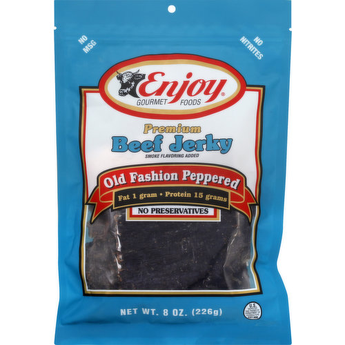 Enjoy Beef Jerky, Old Fashioned Pepper, Premium