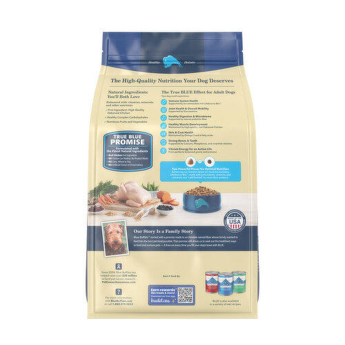 Blue Buffalo Life Protection Formula Natural Adult Dry Dog Food, Chicken and Brown Rice