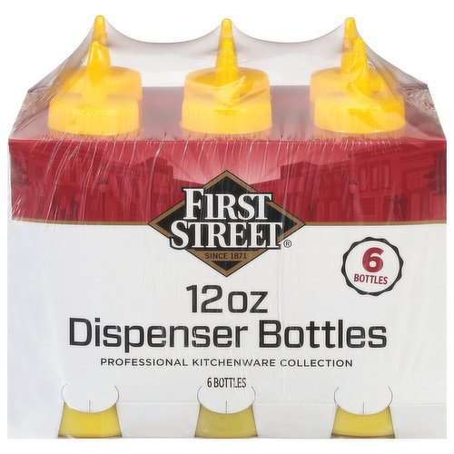 First Street Dispenser Bottles, Mustard