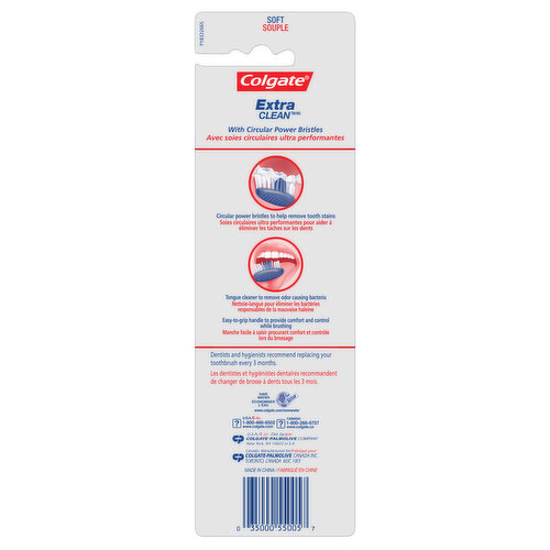 Colgate Adult Manual Full Head Toothbrush, Soft