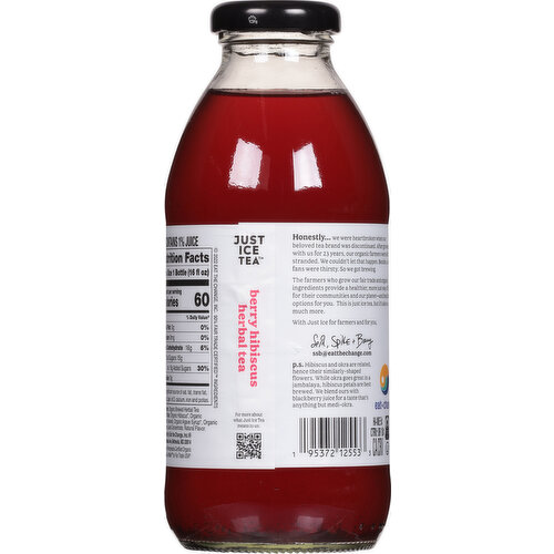 Just Ice Tea Caffeine Free Berry Hibiscus Herbal Tea