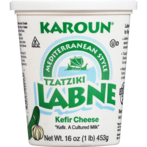 Karoun Kefir Cheese, Tzatziki Labne, Mediterranean Style