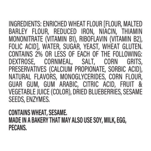 Sara Lee Blueberry Bagels