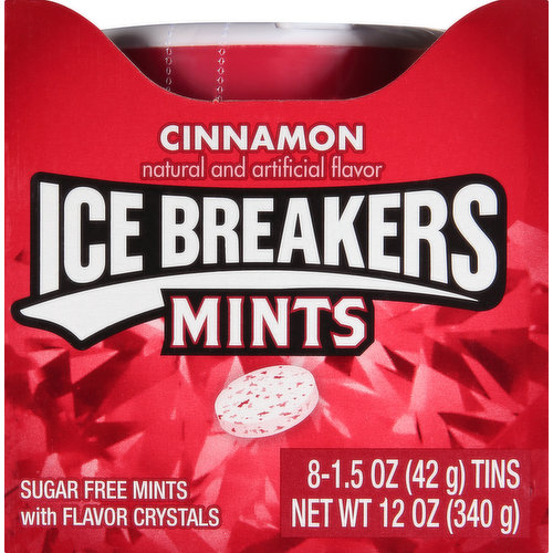 Ice Breakers Mints, Sugar Free, Cinnamon