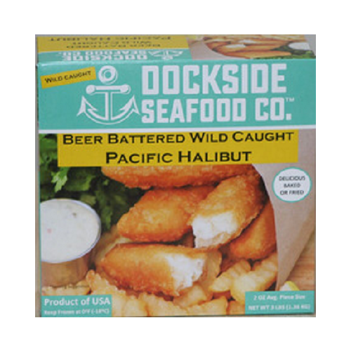 Dockside Seafood Co Beer Battered Pacific Halibut
