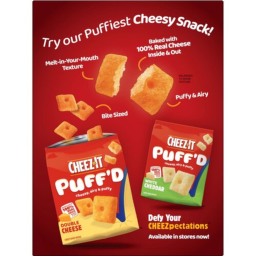 Cheez-It Crunchy Cheese Crackers, Sharp White Cheddar